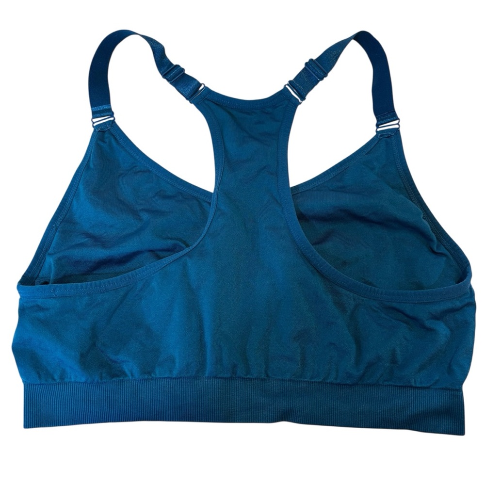 PUMA Women's 4 Keeps Training Sports Bra racerback stretch teal size large - Picture 4 of 8